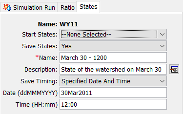 Configuring a Simulation Run to save states during the compute time window