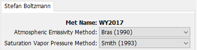Stefan Boltzmann Longwave Component Editor
