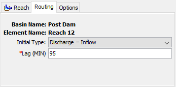 Figure 3. Lag routing method editor.