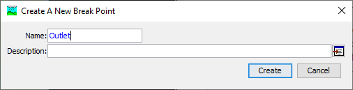 Figure 15. Break point creation prompt.