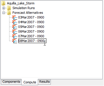 Figure 6. Renaming a forecast alternative