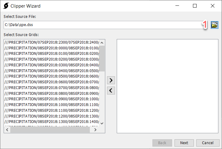 Select source file