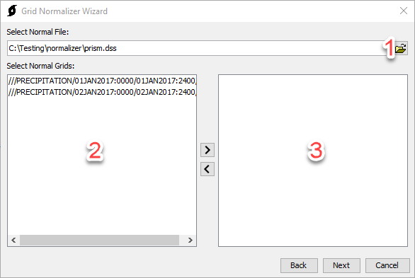 Selecting normal variables