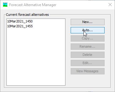 Creating a new automated Forecast Alternative