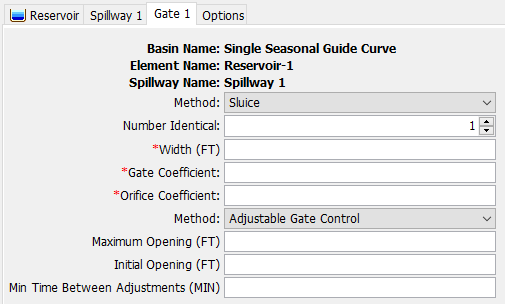 Adjustable Gate Control Component Editor