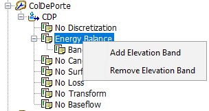 Add or remove an elevation band
