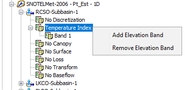 Add or remove an elevation band