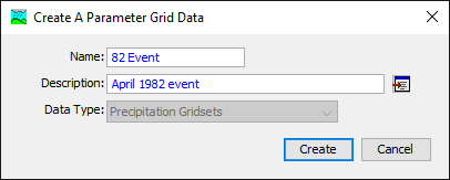 Creating a Parameter Grid Data