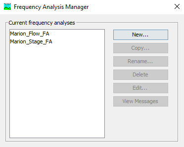Frequency Analysis Manager