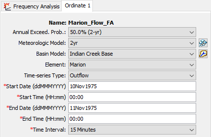 Frequency Ordinate Editor Tab