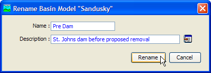 Renaming a Basin Model