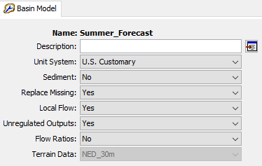 Viewing the Basin Model properties