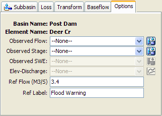 Element component editor for specifying option properties