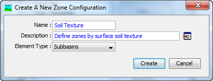 Creating a new zone configuration