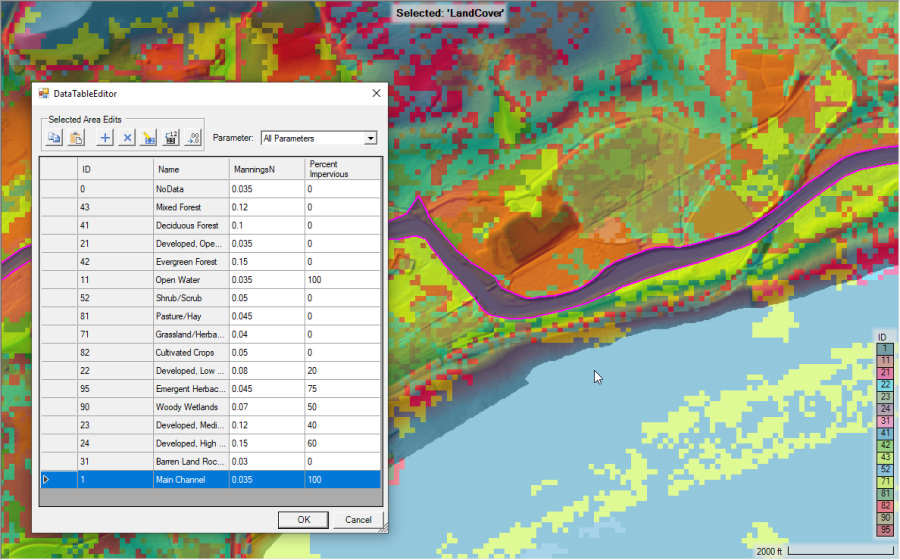 Figure 2-13. Example User Defined Land Cover Classification Polygon.