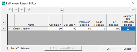 Figure 3-8. Refinement Region Editor Figure 3-8. Refinement Region Editor