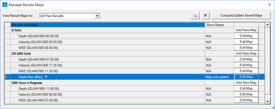 Figure 6-10. Results Mapping Window. Figure 6-10. Results Mapping Window.