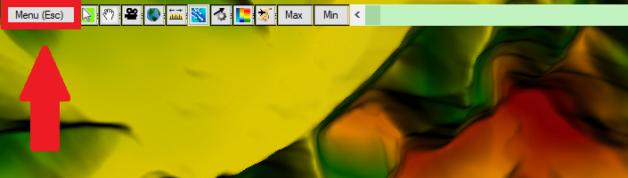 Figure 6-34. 3D Viewer Menu and Options Buttons. Figure 6-34. 3D Viewer Menu and Options Buttons.