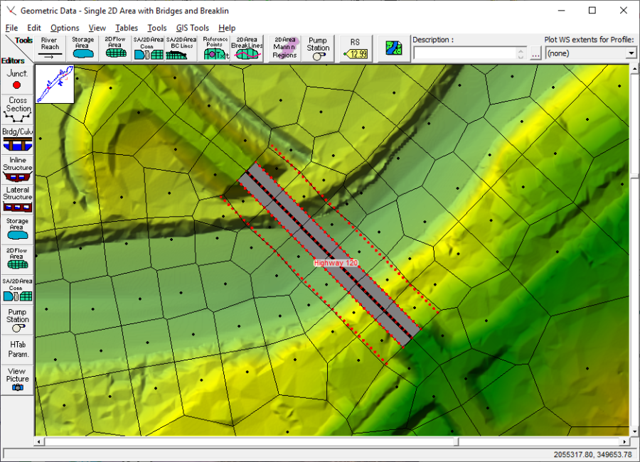 Modeling Bridges Inside 2D Flow Areas