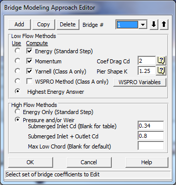 Bridge Modeling Approach Editor