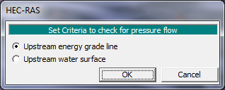 Pressure Flow Check Criteria