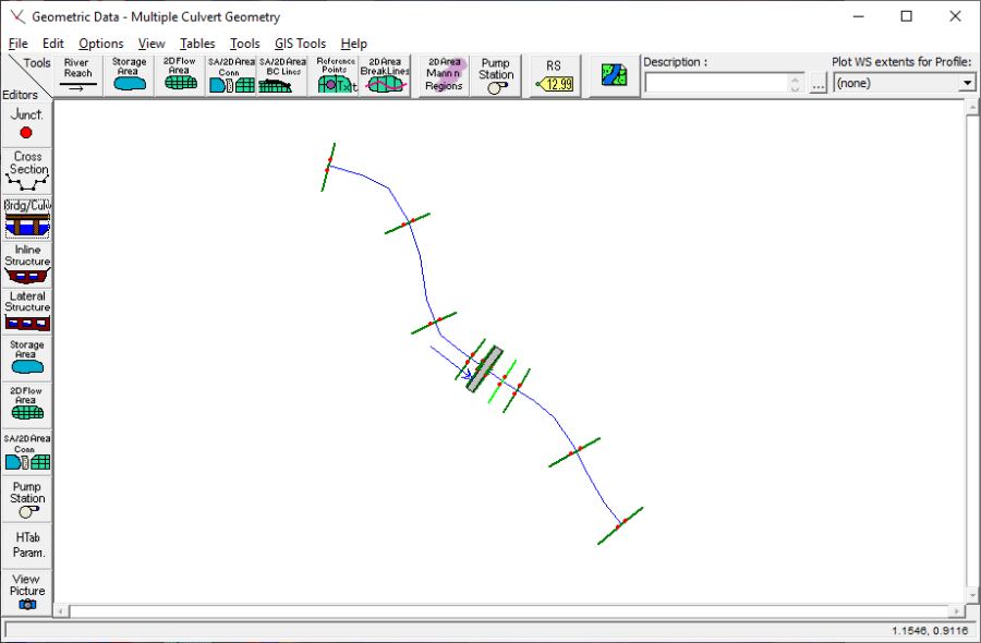 River System Schematic for Spring Creek