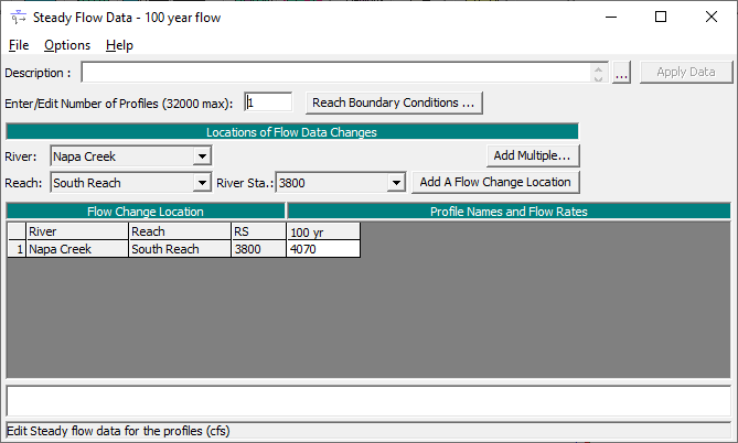 Steady Flow Data Editor