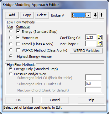 Bridge Modeling Approach Editor for Energy Method Analysis