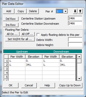 Bridge Pier Data Editor