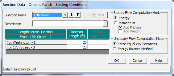 Junction Data Editor