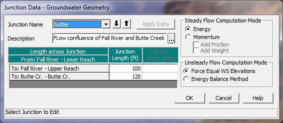 Junction Data Editor