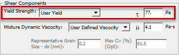 Define the yield strength directly with the User Yield method.