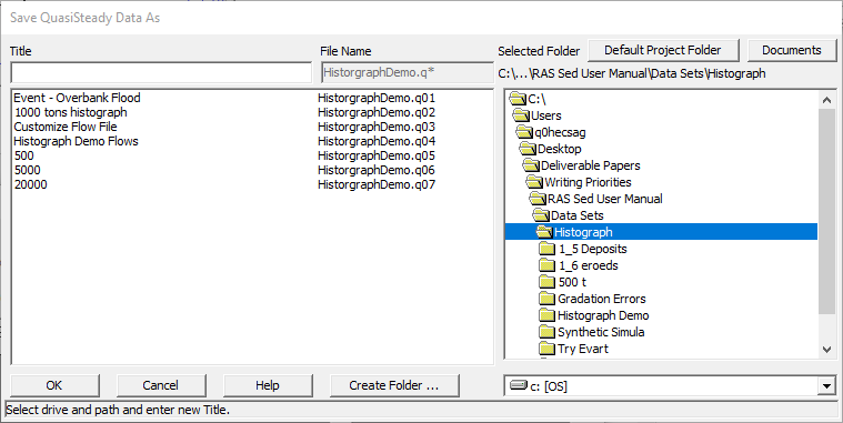 Save the computed, equal-load time step file as a new Quasi-Unsteady file in the project.