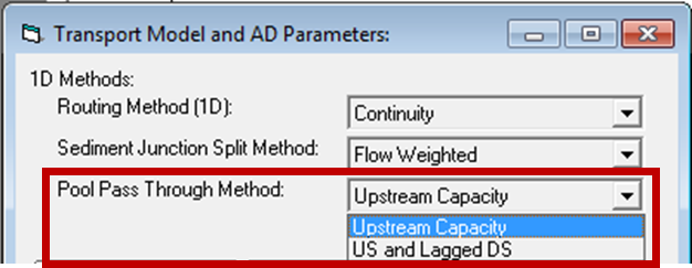 Two computational options for the pool pass through nodes.