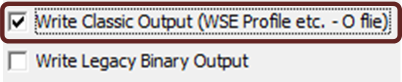 This option turns off the standard hydraulic output during a sediment simulation. Models that deselect this option will only write results to the sediment plotter.