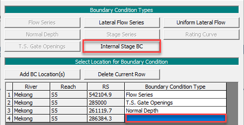 Boundary Condition types