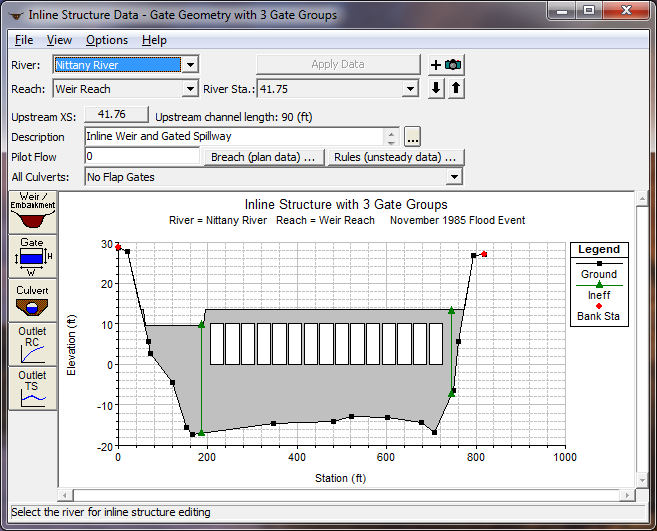 Inline Water Level Control StructuresT