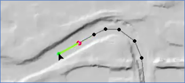 Creation of a polyline feature.