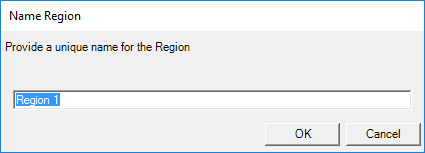 Naming dialog for a refinement region.