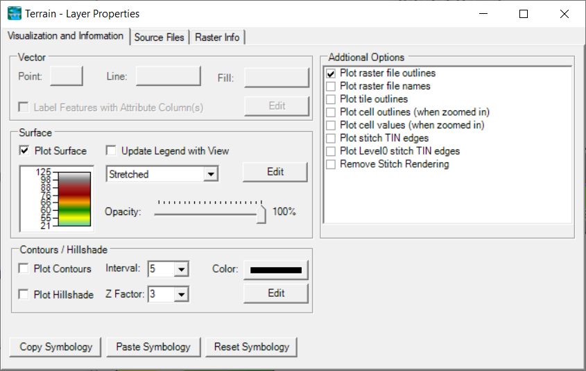 Terrain Layer properties dialog.