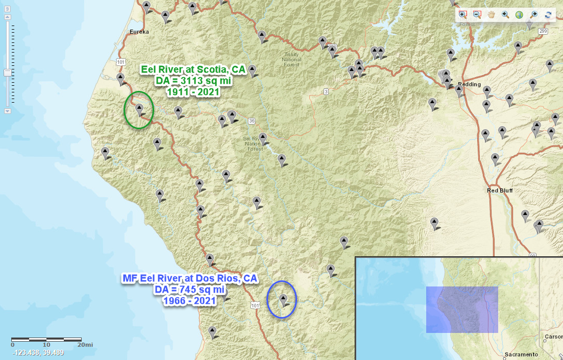 Figure 1. Stream Gage Locations