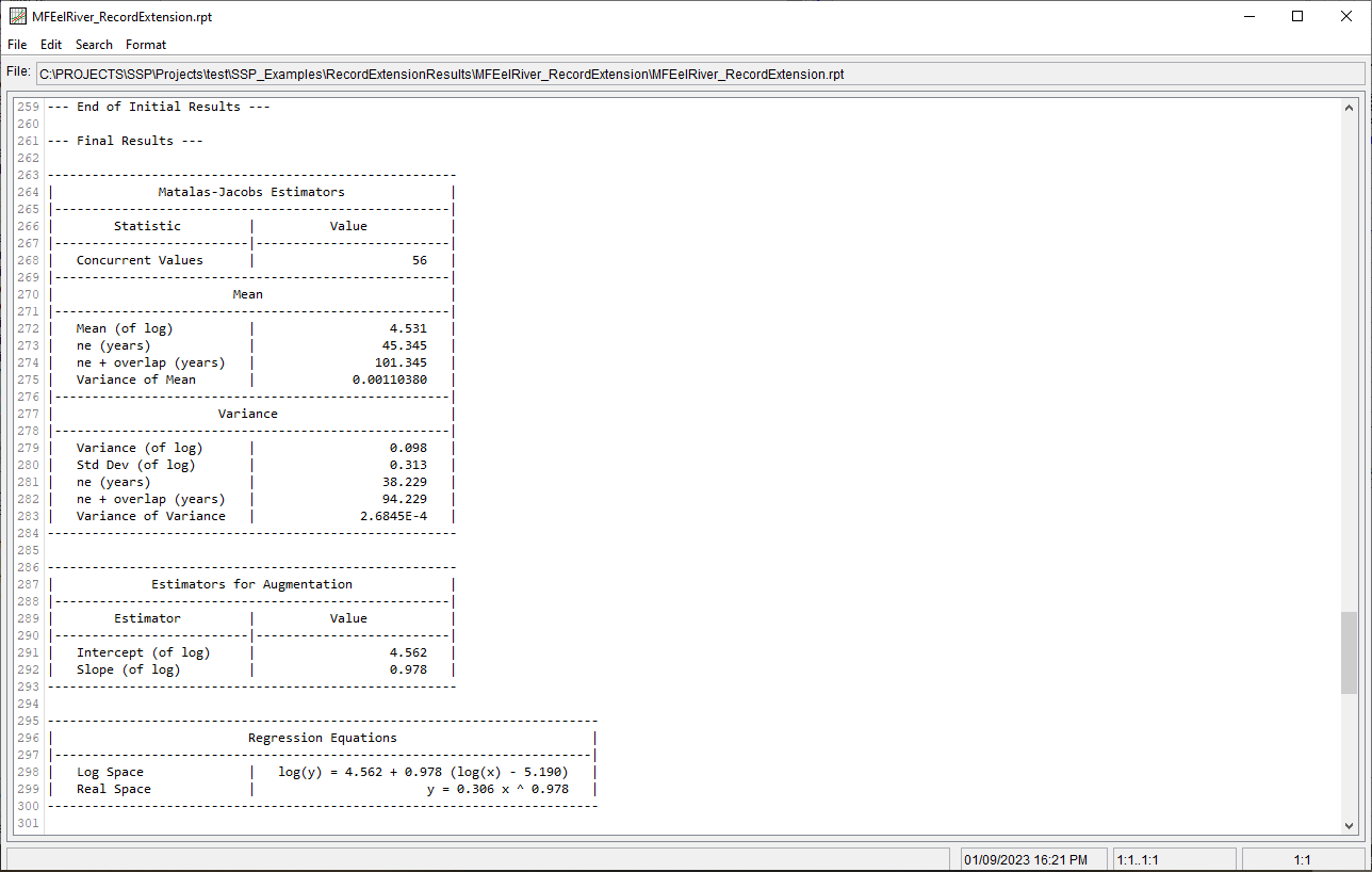 Figure 11. Report File