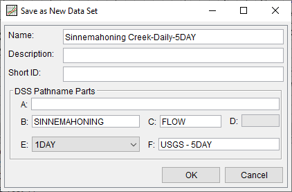 Figure 3. Name and DSS Pathname Parts