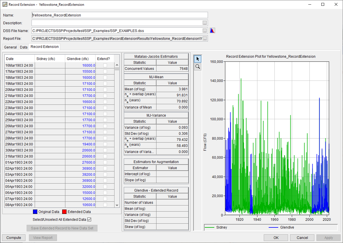 Figure 6. Results Tab Prior to a Successful Compute Figure 6. Results Tab Prior to a Successful Compute