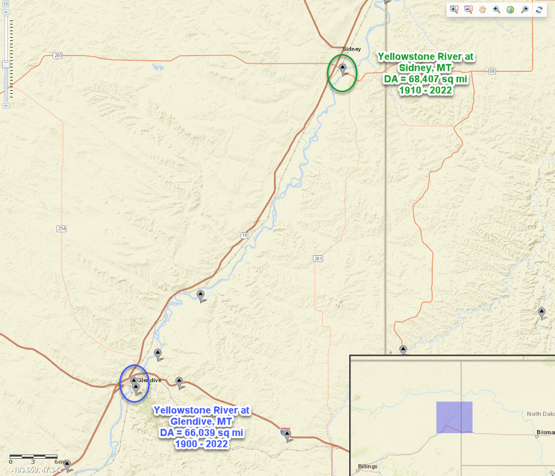 Figure 1. Stream Gage Locations Figure 1. Stream Gage Locations