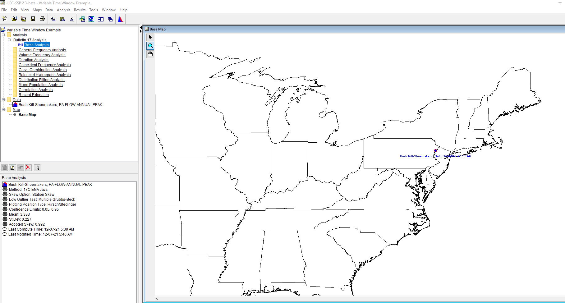 Variable Time Window Example Project