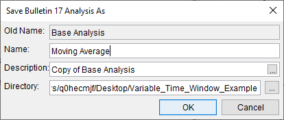 Copying the Base Analysis