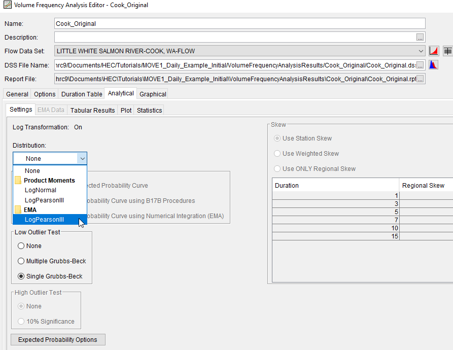 Distribution Fitting Settings