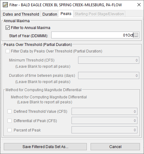 Extracting Peaks