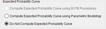 Figure 3. Expected Probability Curve Options.